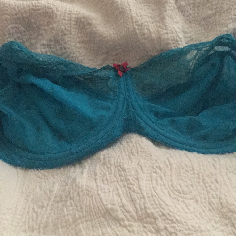 32HH turquoise blue bra. Panache. Stunning